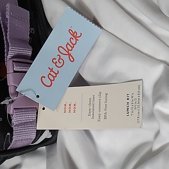 Cat & Jack Rainbow, Dinosaur, Pizza, World Lunch Bag - Picture 6 of 6